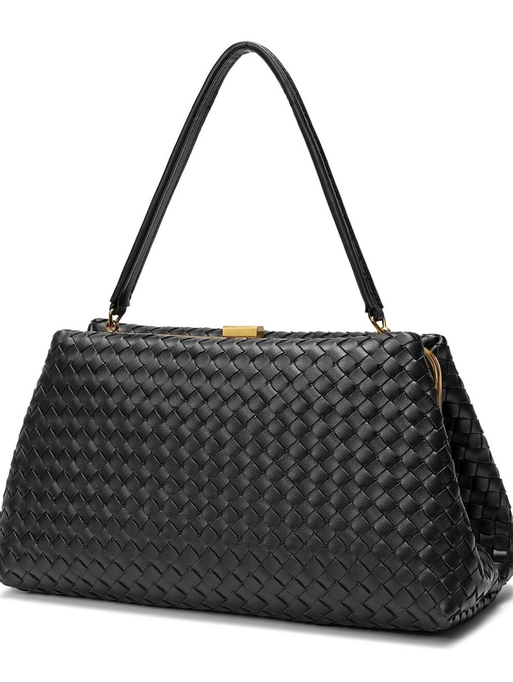 Tiffany & Fred Paris Leather Clutch/Shoulder Bag Black NWT